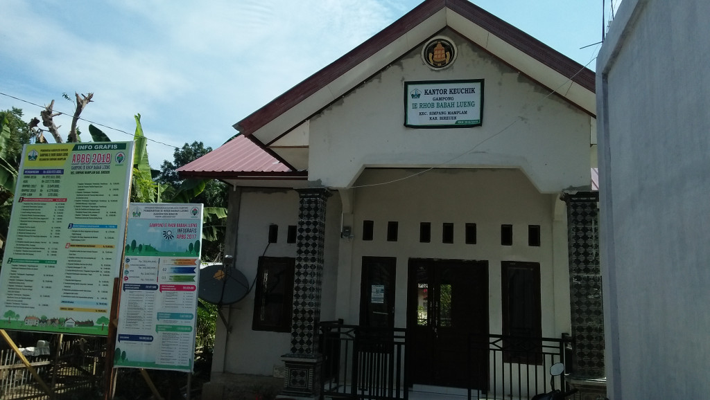 KANTOR GEUCHK GAMPONG IE RHOB BABAH LUENG